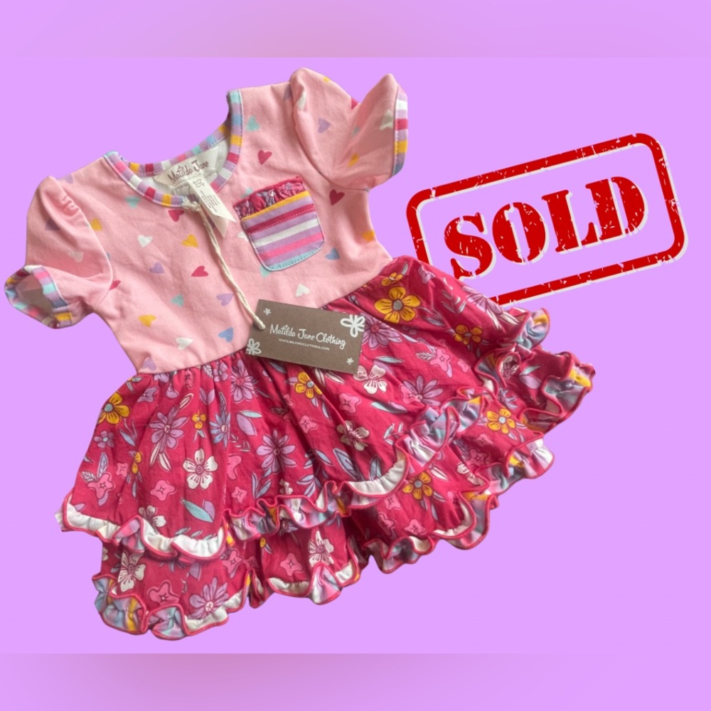 Matilda Jane Spread the Love Double Ruffle Dress